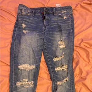 Distressed Blue Women's Jeans